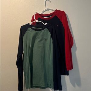 2 Boy’s Tommy Hilfiger Baseball Style Shirts